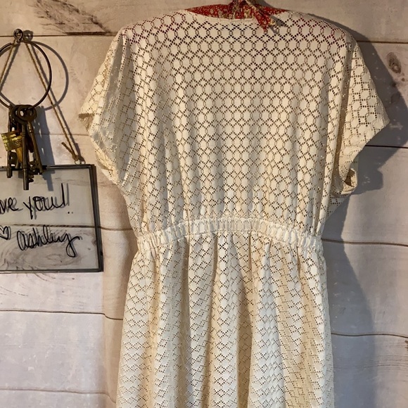 J Valdi; Off White; Eyelet; Swim Cover Up; M - Picture 6 of 12